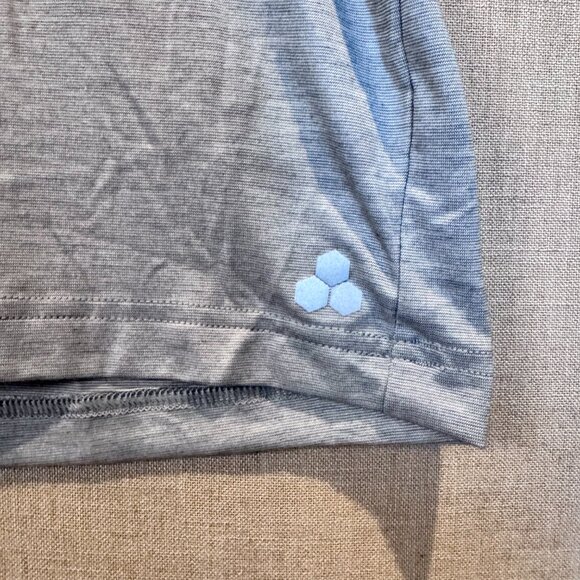 Tek Gear Men’s Performance Tee Shirt Small Gray Moisture Wicking Athletic Top - Picture 3 of 6